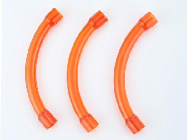 PVC紅藍透明90度大彎（wān）頭