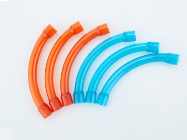 PVC紅藍透明（míng）90度大彎頭