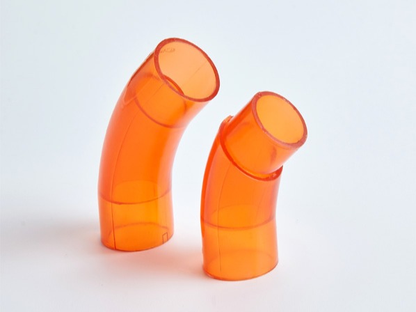 PVC紅藍透明過橋彎 PVC紅藍透明過橋彎