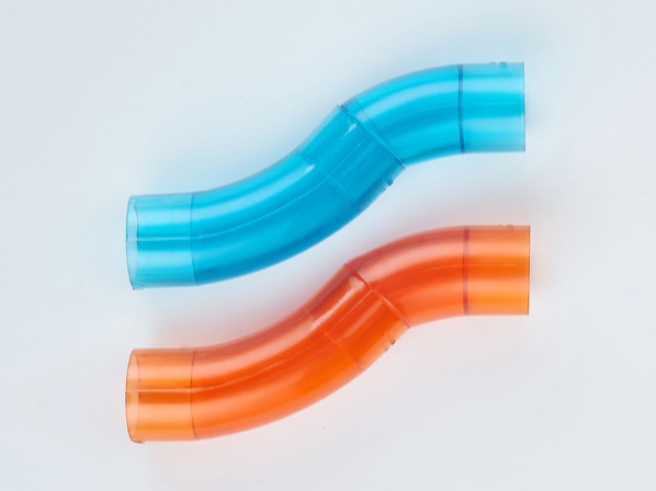 PVC紅藍透明過橋彎 PVC紅藍透明過(guò)橋彎