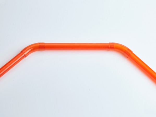 PVC紅藍透明135度T型彎