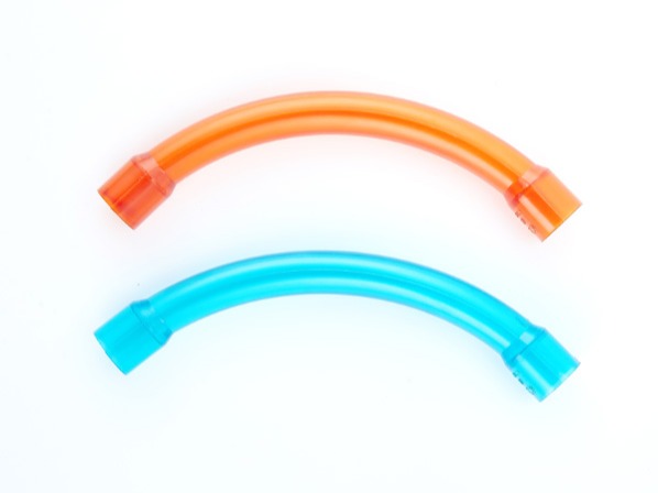 PVC紅藍透明90度大彎（wān）頭