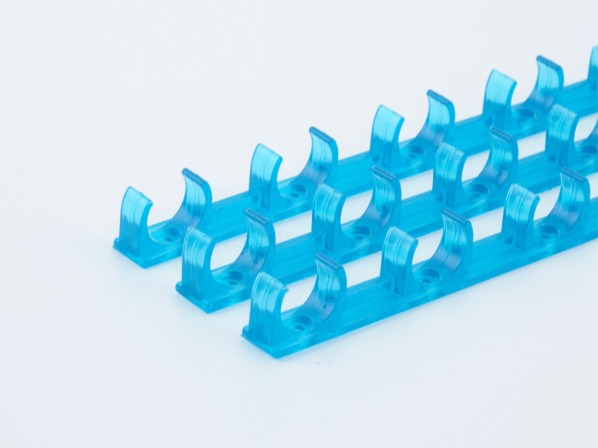 PVC紅藍透明地麵連排管夾 PVC紅藍透明地麵連排管夾